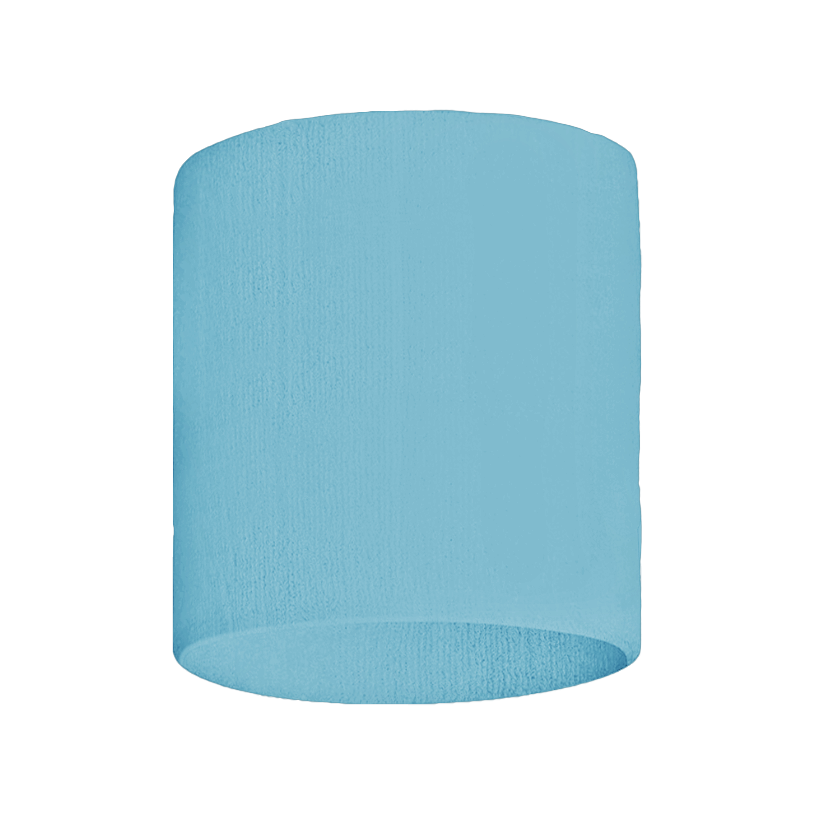 Custom adult youth unisex light blue sweatband - Sweat-band