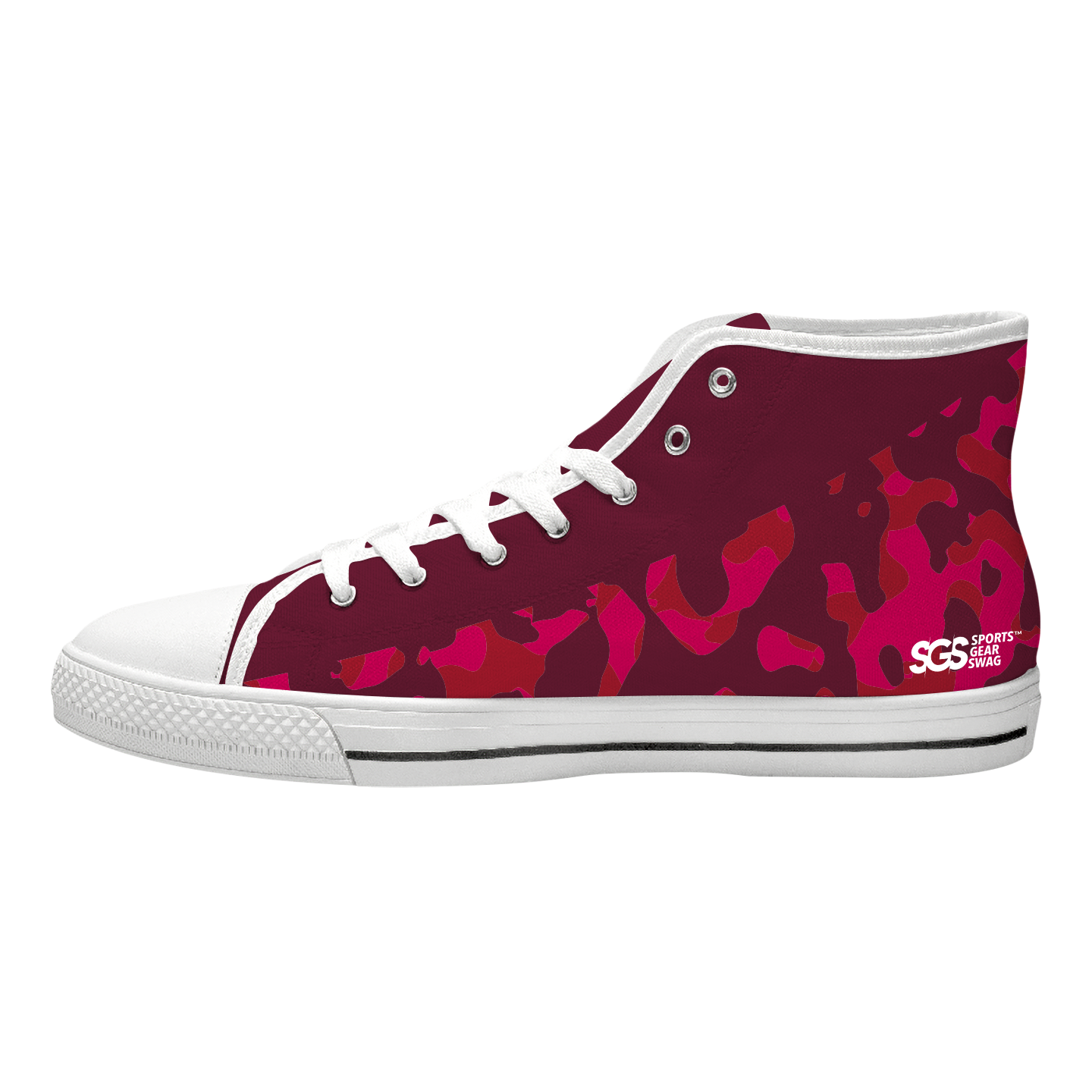 Custom high top canvas shoes white urban stealth - High-top-shoes