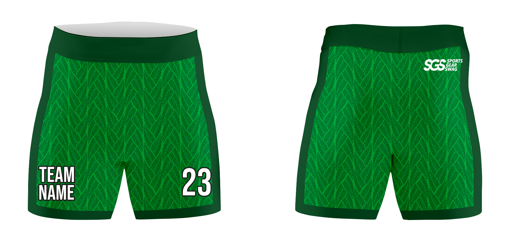 Custom compression dance shorts leafscape - Dance-shorts