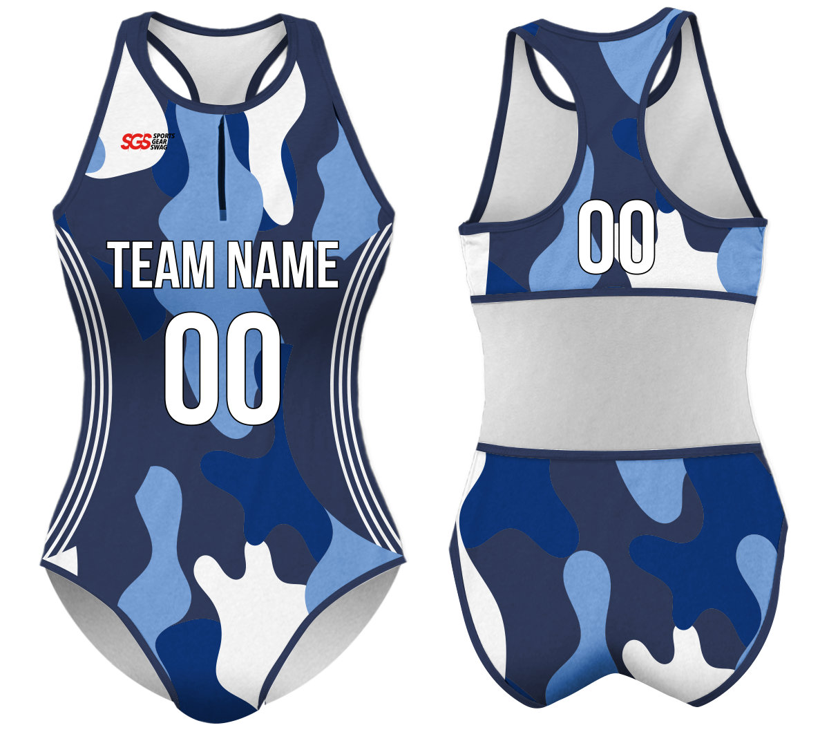 Custom water women speed suit marine camo - Women-water-speed-suits