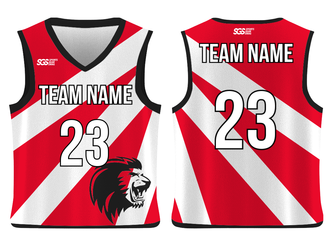 Custom lion animal adult youth unisex basketball jersey - reversible uniform - Jersey