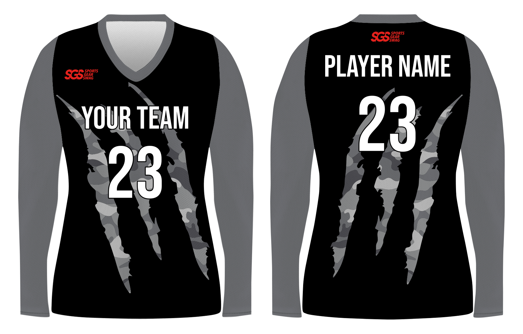 Custom superior design adult youth long sleeve volleyball jersey - Jersey