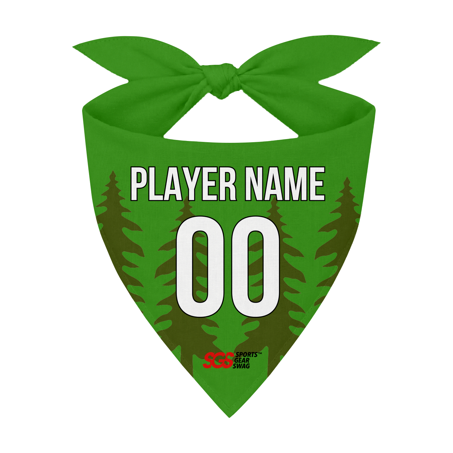 Custom bandana adult youth unisex green - Bandanas
