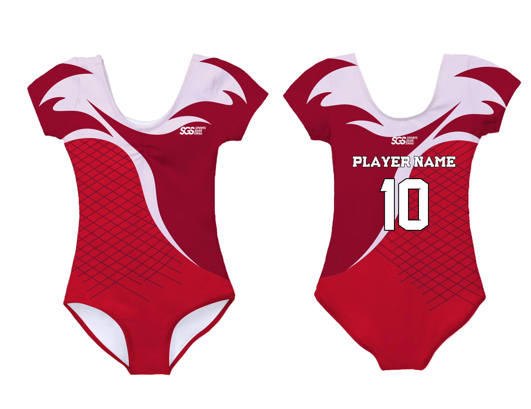Custom short sleeve  gymnastic uniform adult youth fiery waves - Gymnastics-uniforms