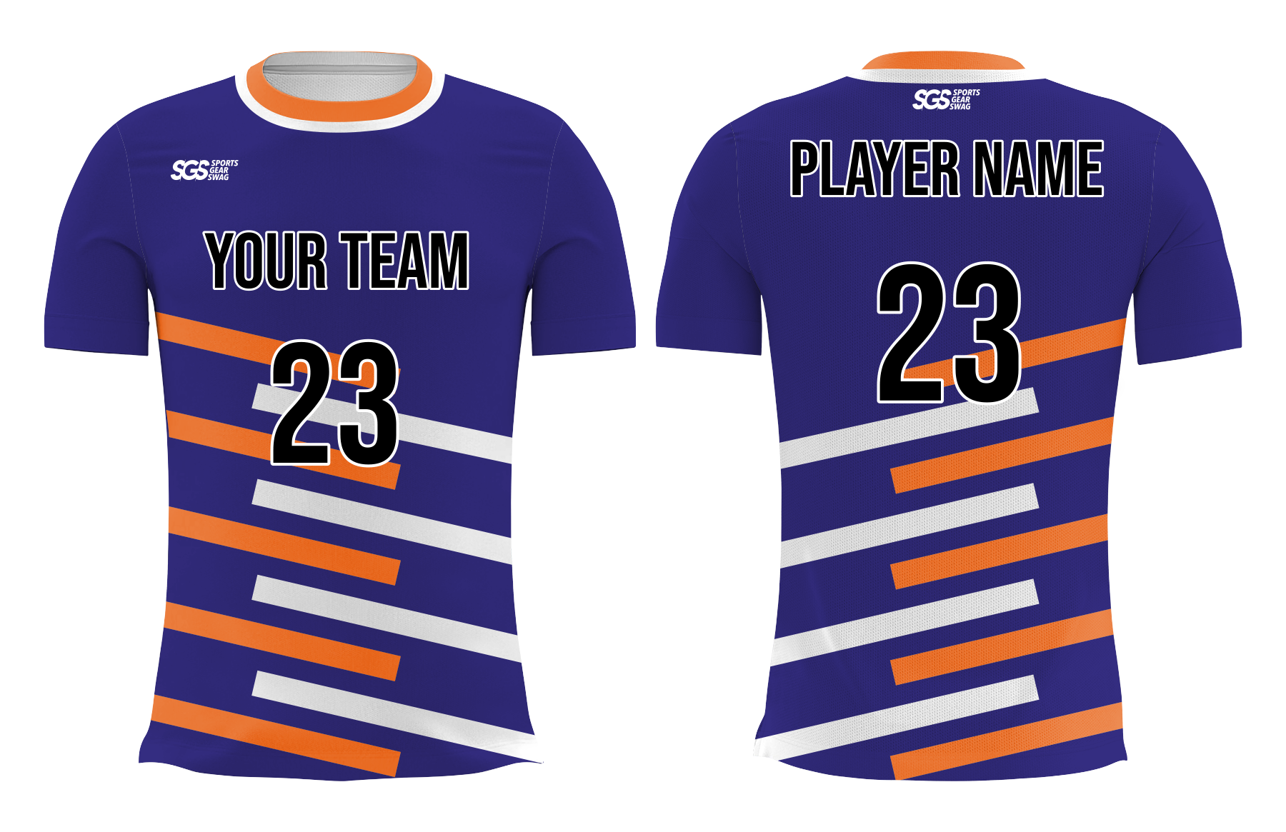 Custom diagonal stripes adult youth volleyball unisex jersey - Jersey