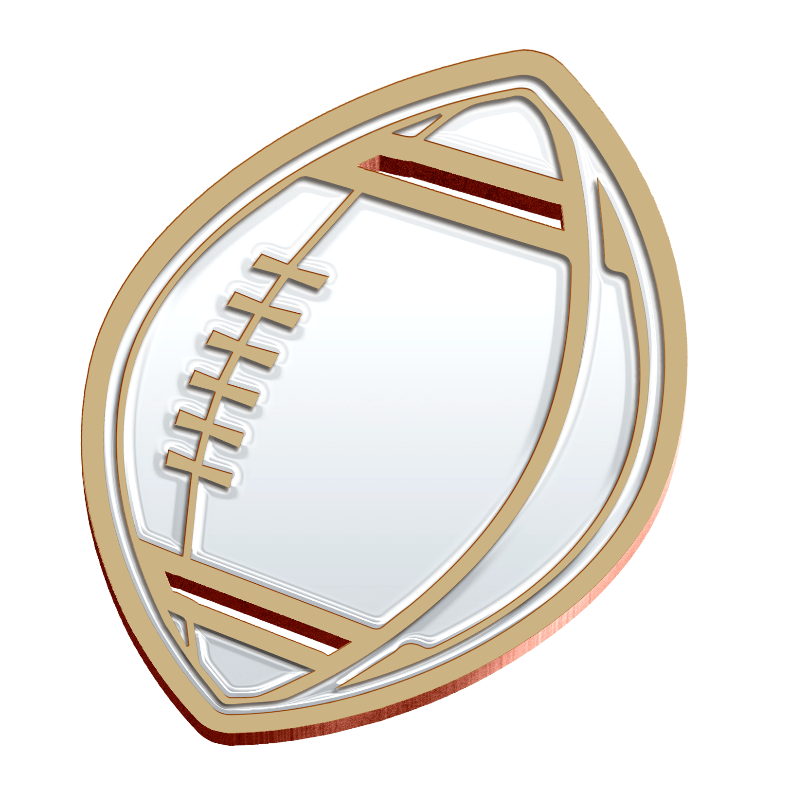 Solid football pins awards - Pins-awards