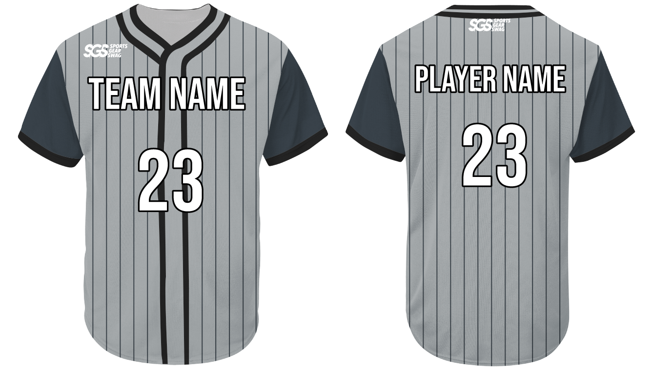 Custom  straight line short sleeve adult youth unisex baseball jersey - Jersey