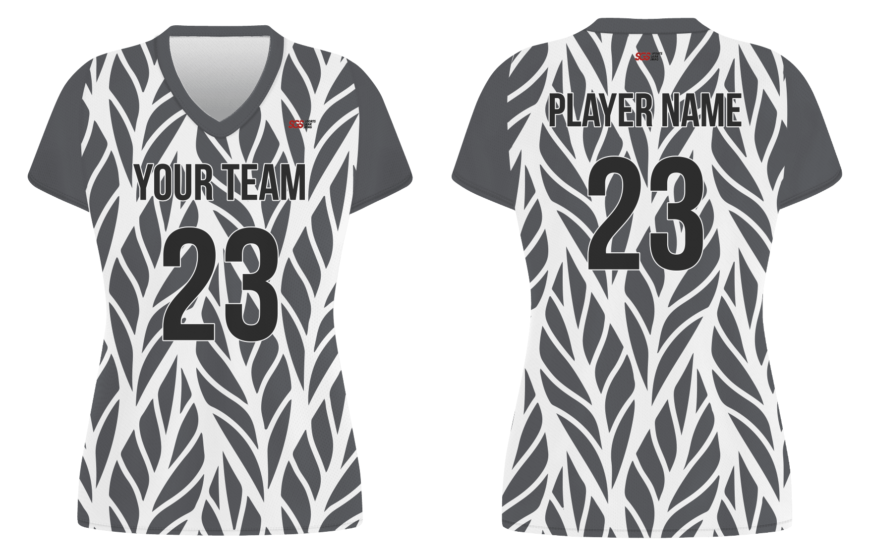 Custom leaves nature adult youth volleyball jersey - Jersey
