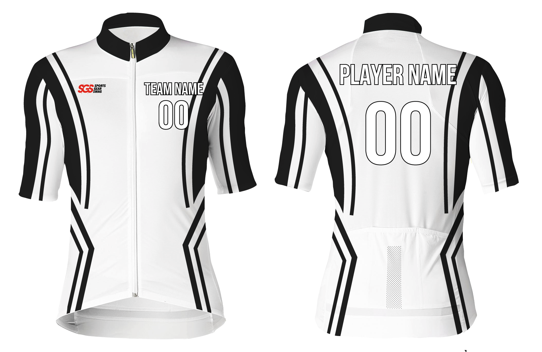 Custom cycling short sleeve adult youth unisex two tone - Jersey