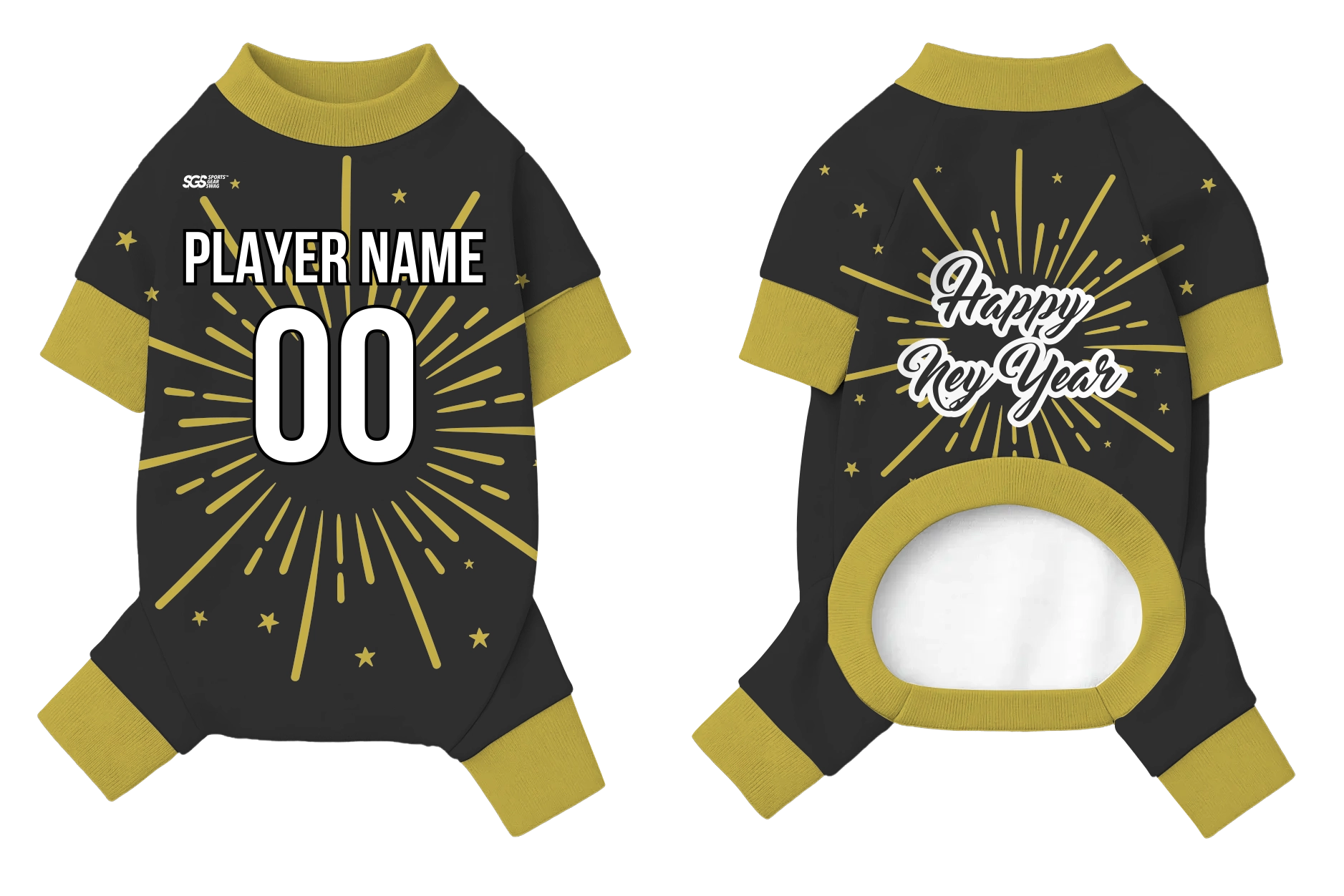 Custom pet holiday pajama midnight spark - Pets-pajama