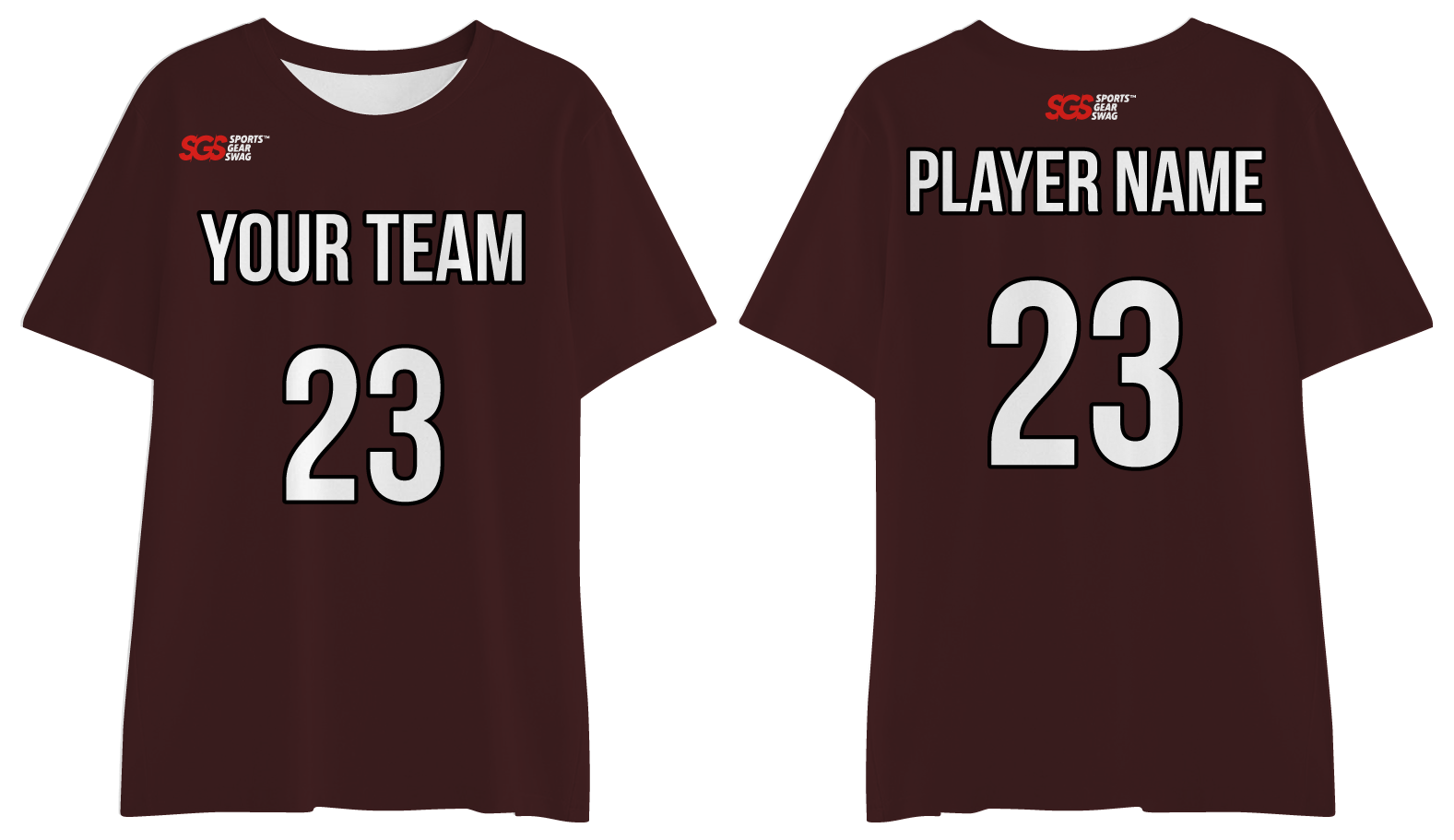 Custom dark brown adult youth unisex short-sleeve comfort t shirt - Shirt