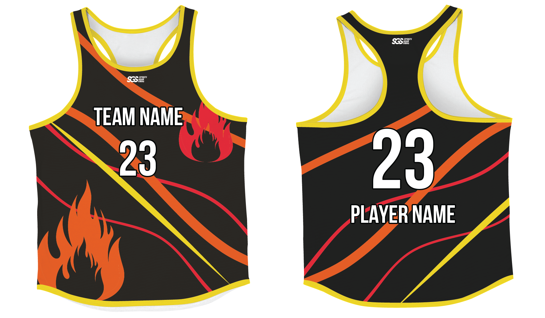 Custom track singlets adult youth unisex vibrant nature - Track-singlets