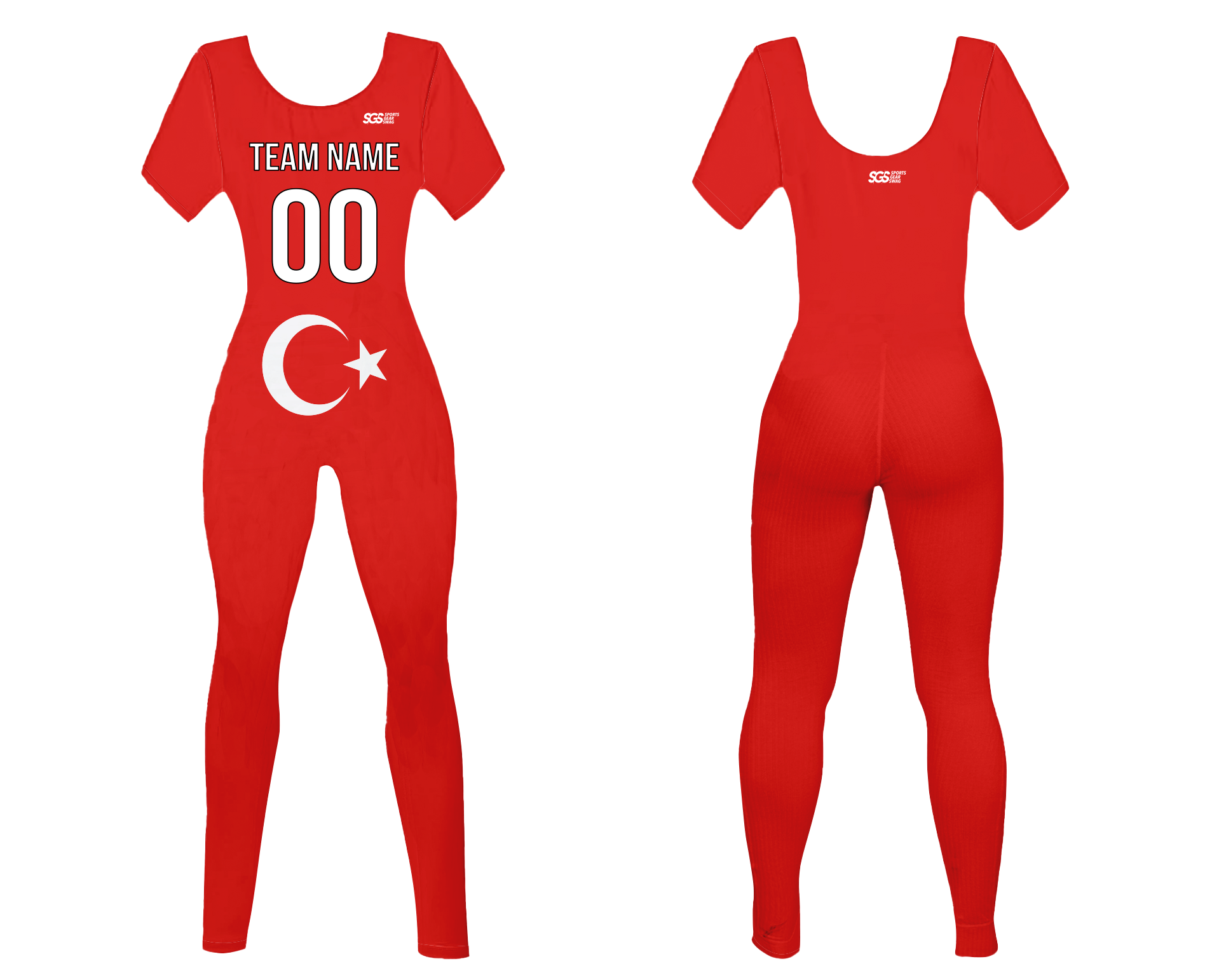Custom women short sleeve dance bodysuit bosphorus - Dance-bodysuits