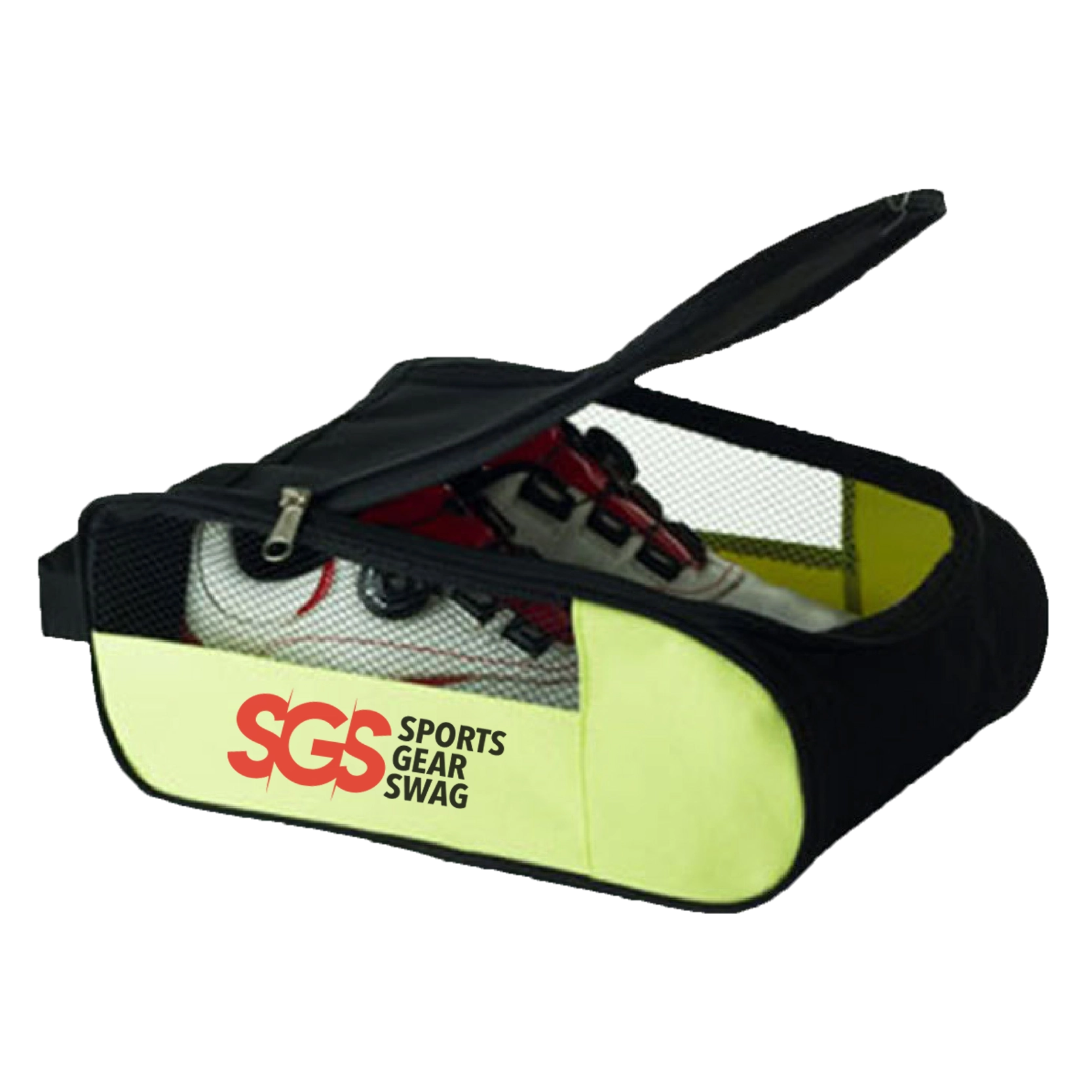 Custom golf shoe bag quarter mesh vault - Golf-shoe-bags