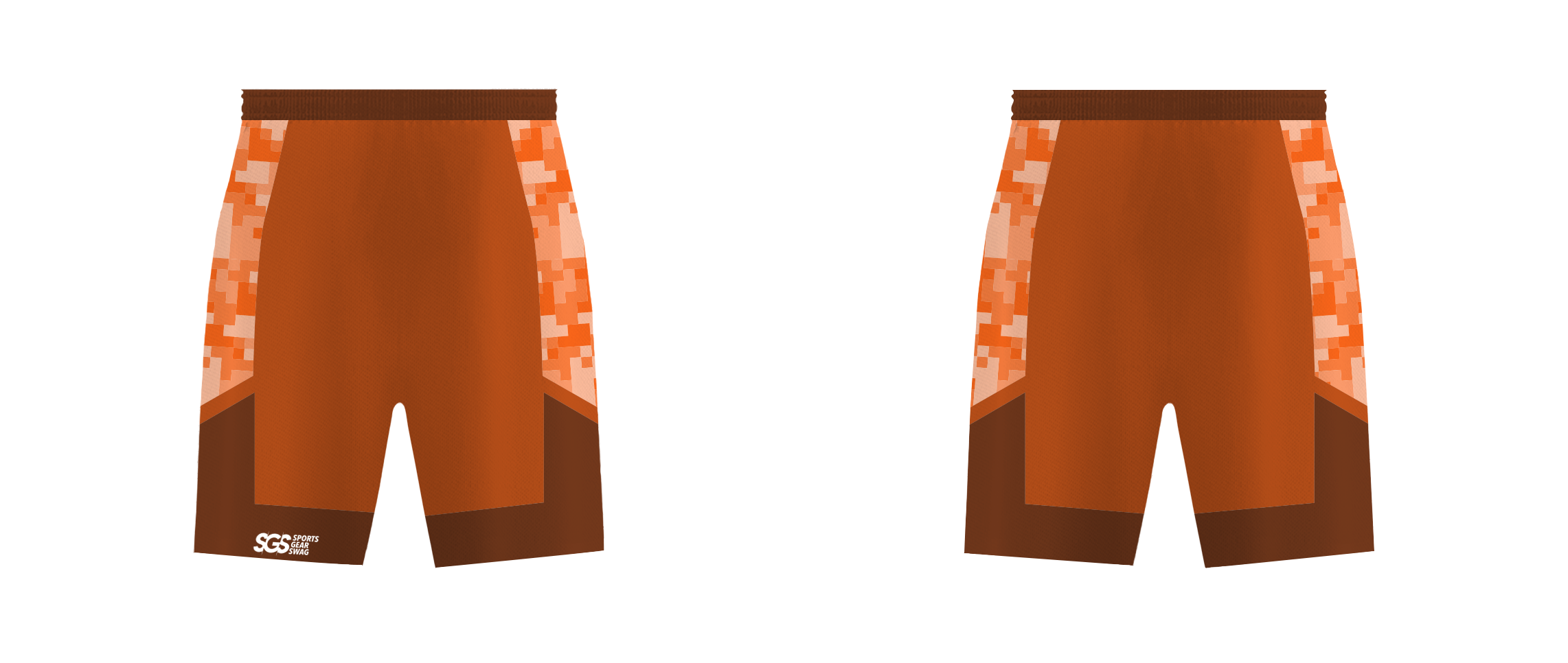 Custom half camo adult youth unisex cheerleading shorts - Cheerleading-shorts