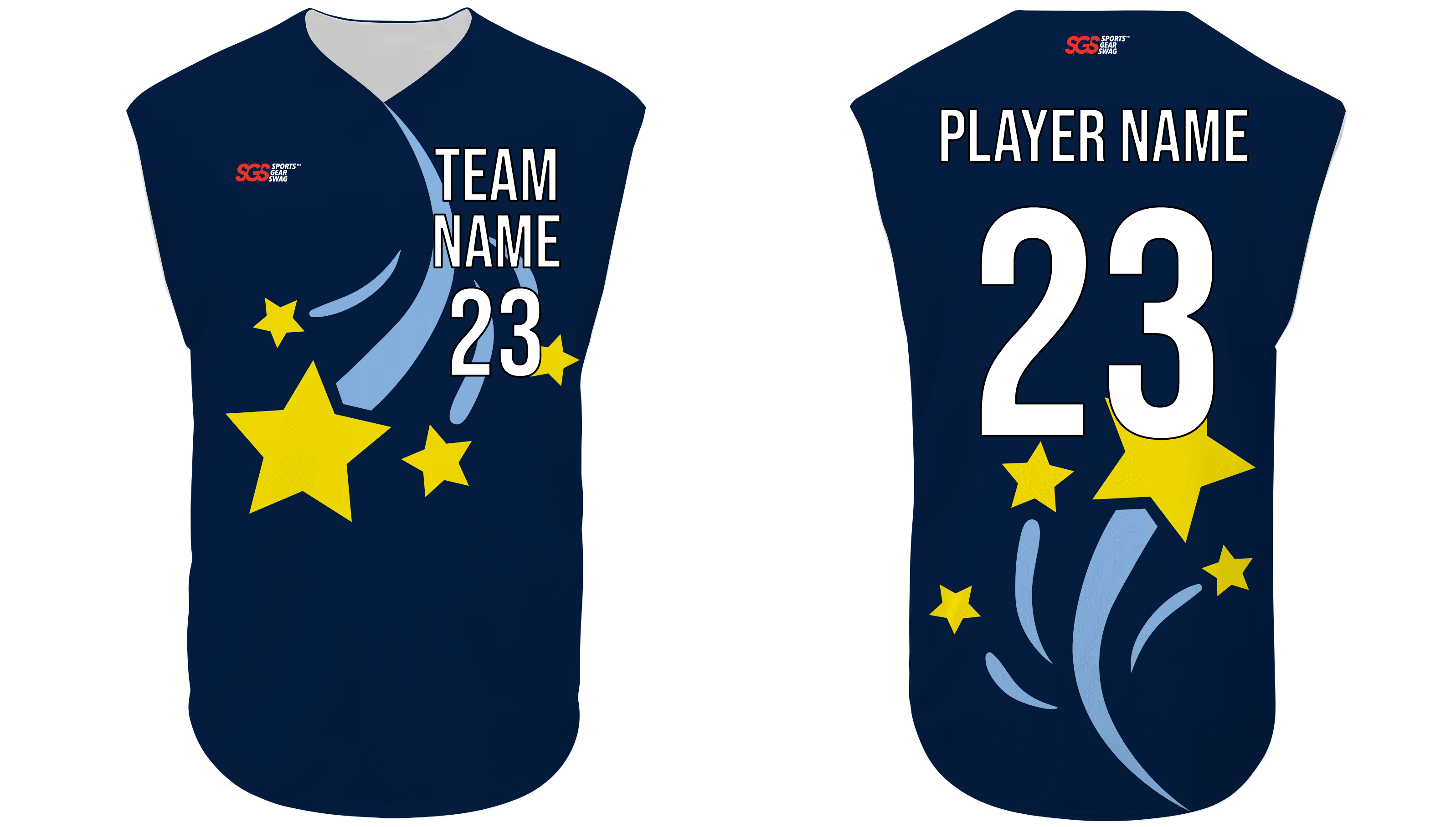 Custom shining stars sleeveless adult youth unisex softball jersey - Jersey
