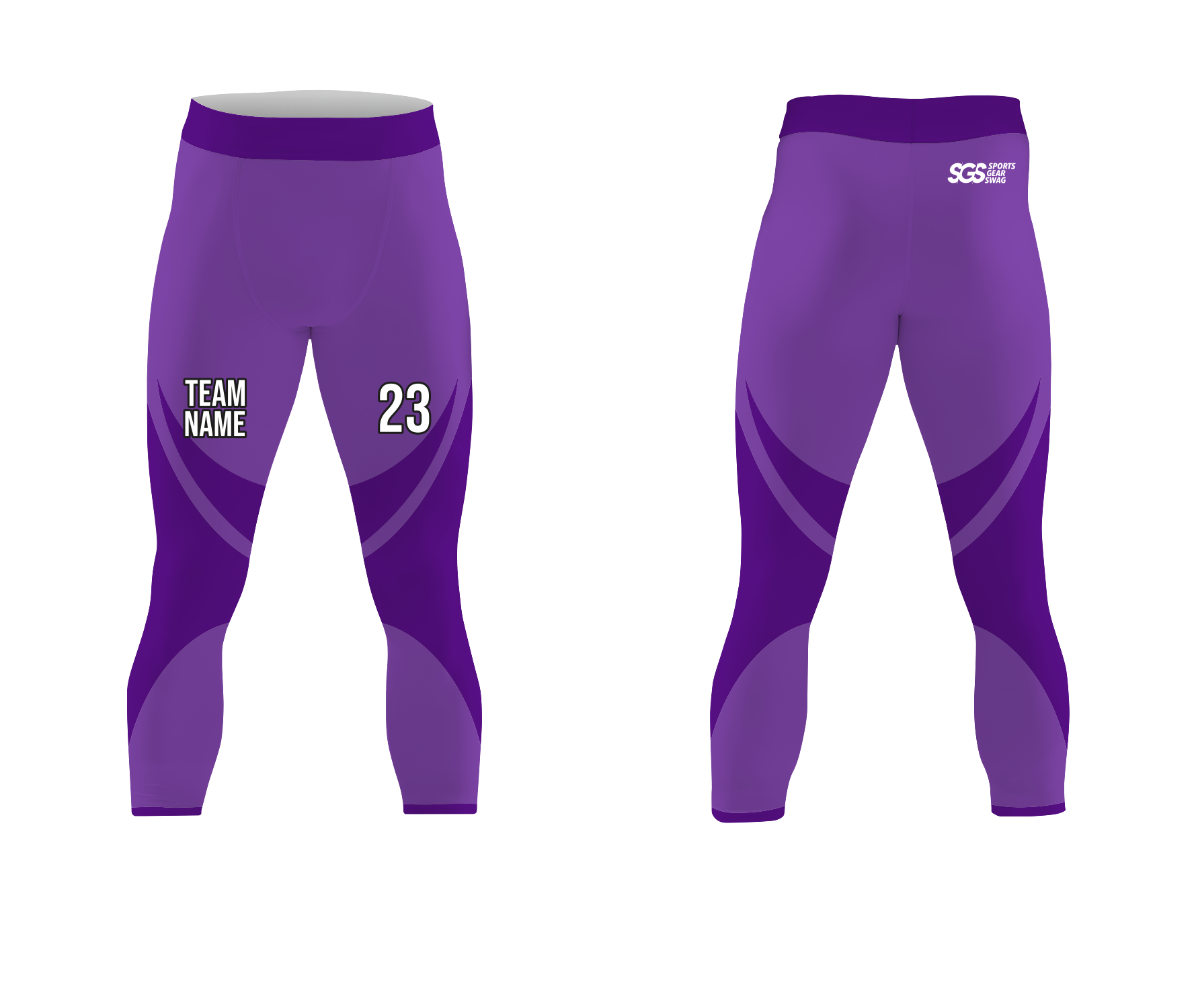 Custom charming adult youth unisex mid calf compression tights - Compression-tights