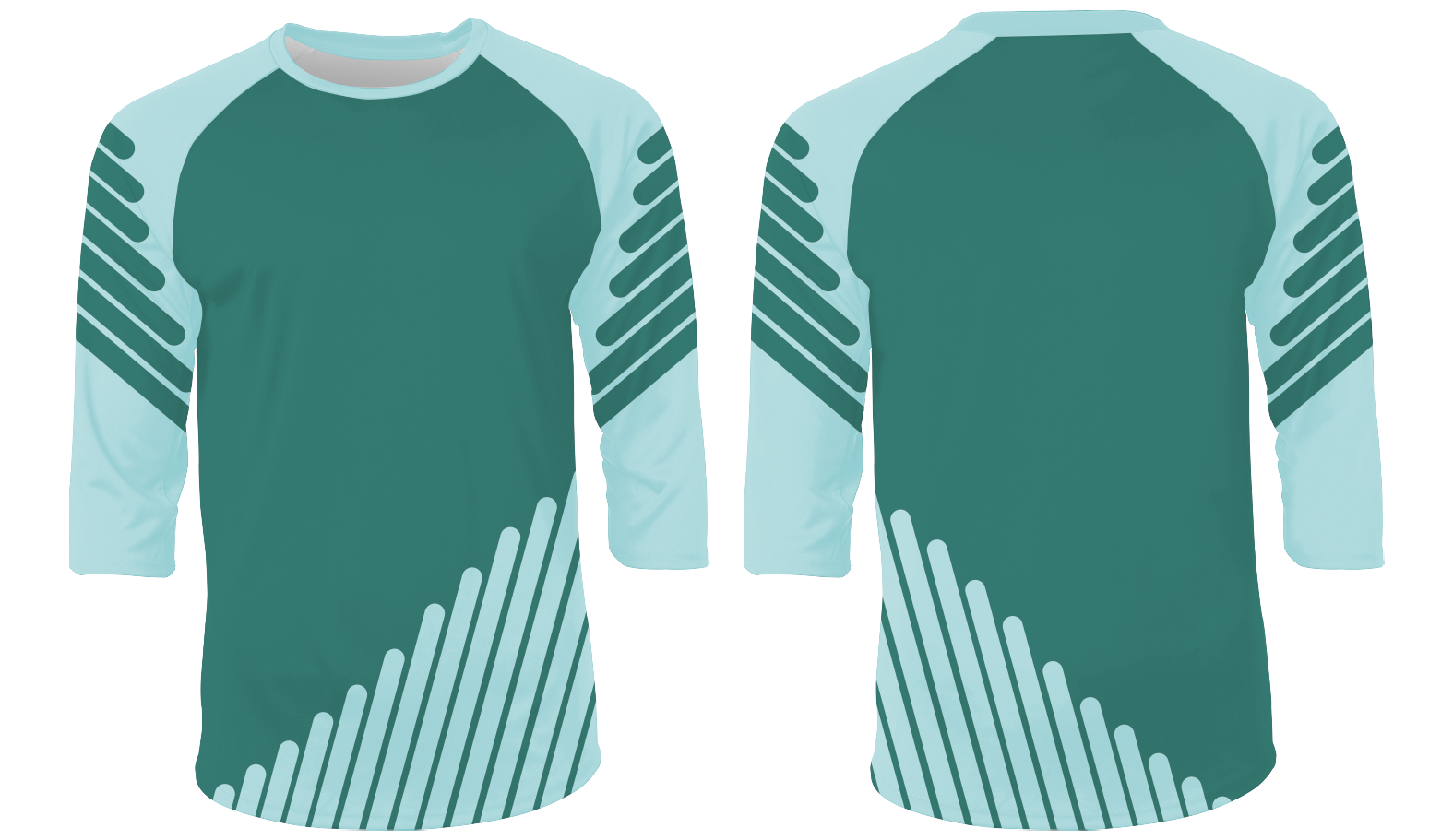 Custom classic stripe 3/4 sleeve jersey - Shirt-3-4-sleeve