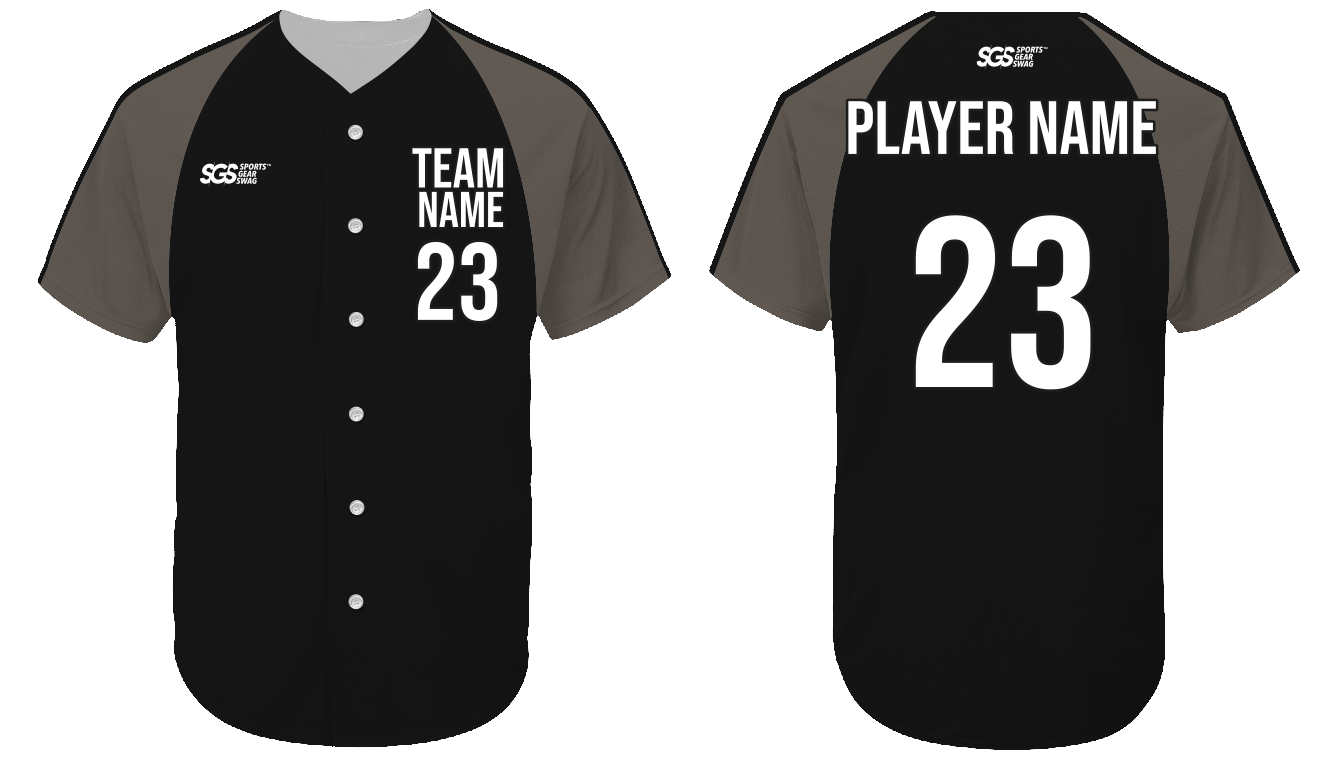 Custom black   adult youth unisex softball jersey - Jersey