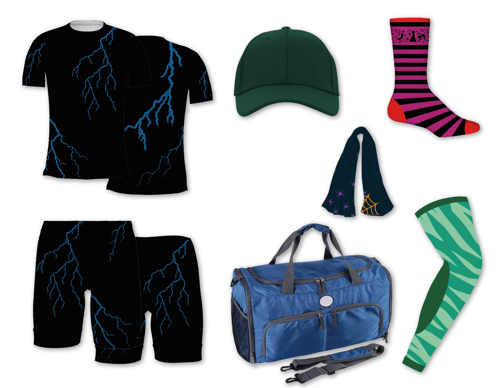 Custom lightning nature adult youth volleyball jersey - Jersey