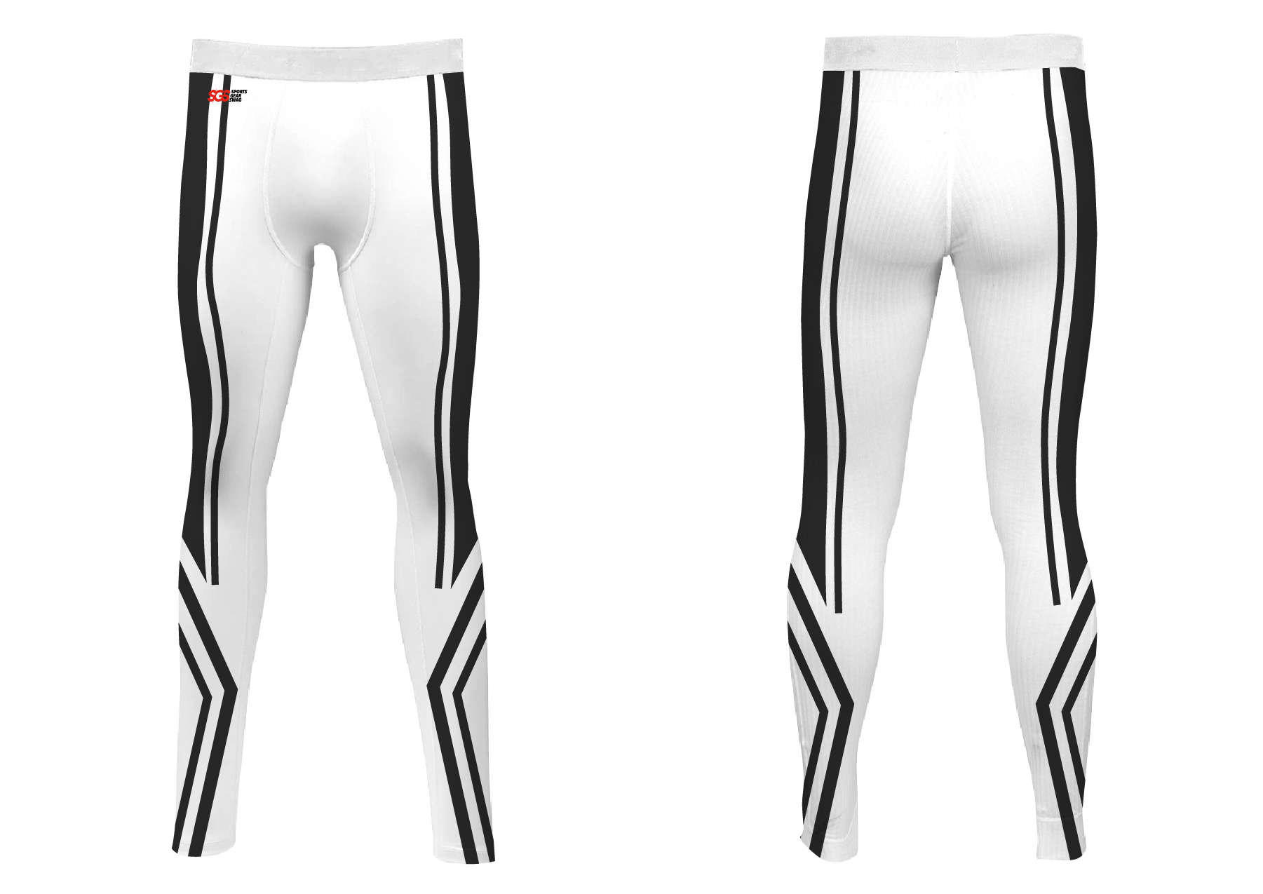 Custom cycling tights adult youth unisex two tone - Cycling-tights