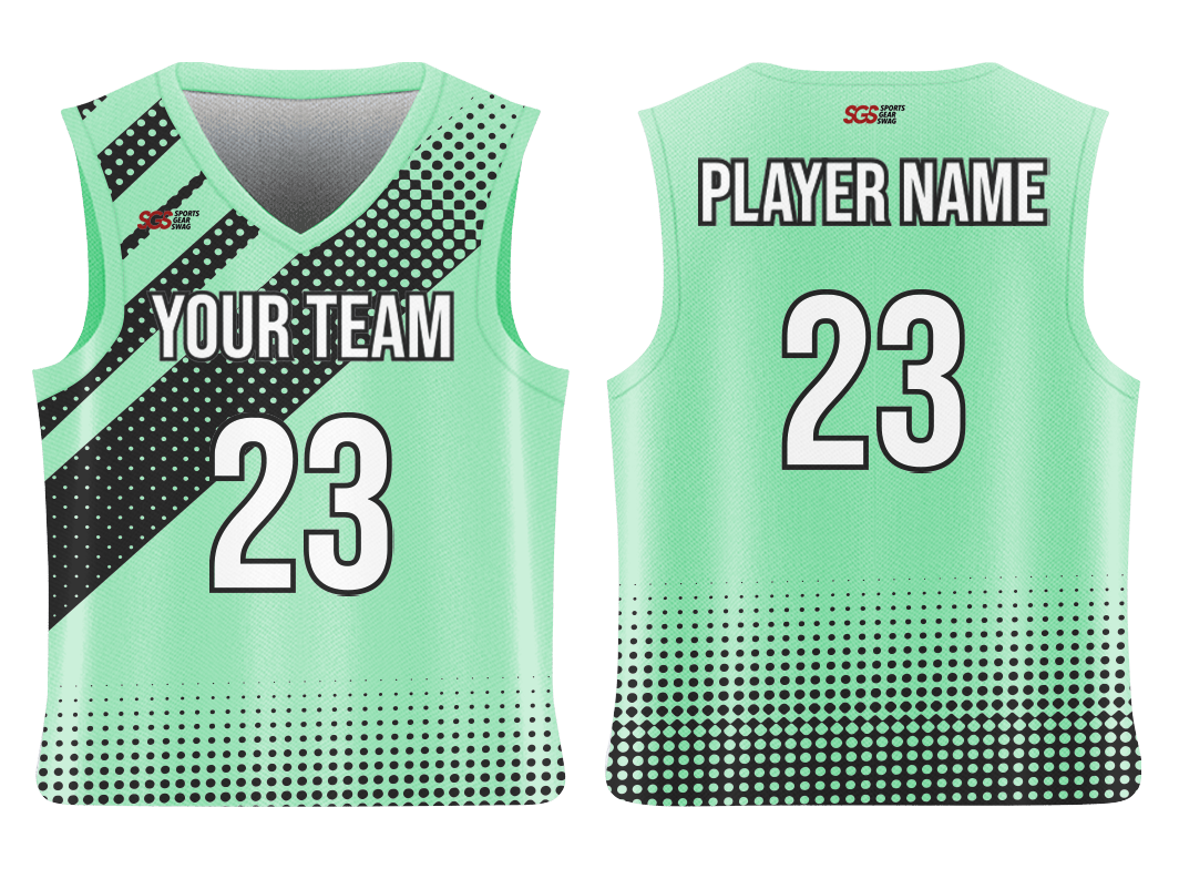 Custom polka-dot abstract adult youth unisex wedding jersey - reversible uniform - Jersey