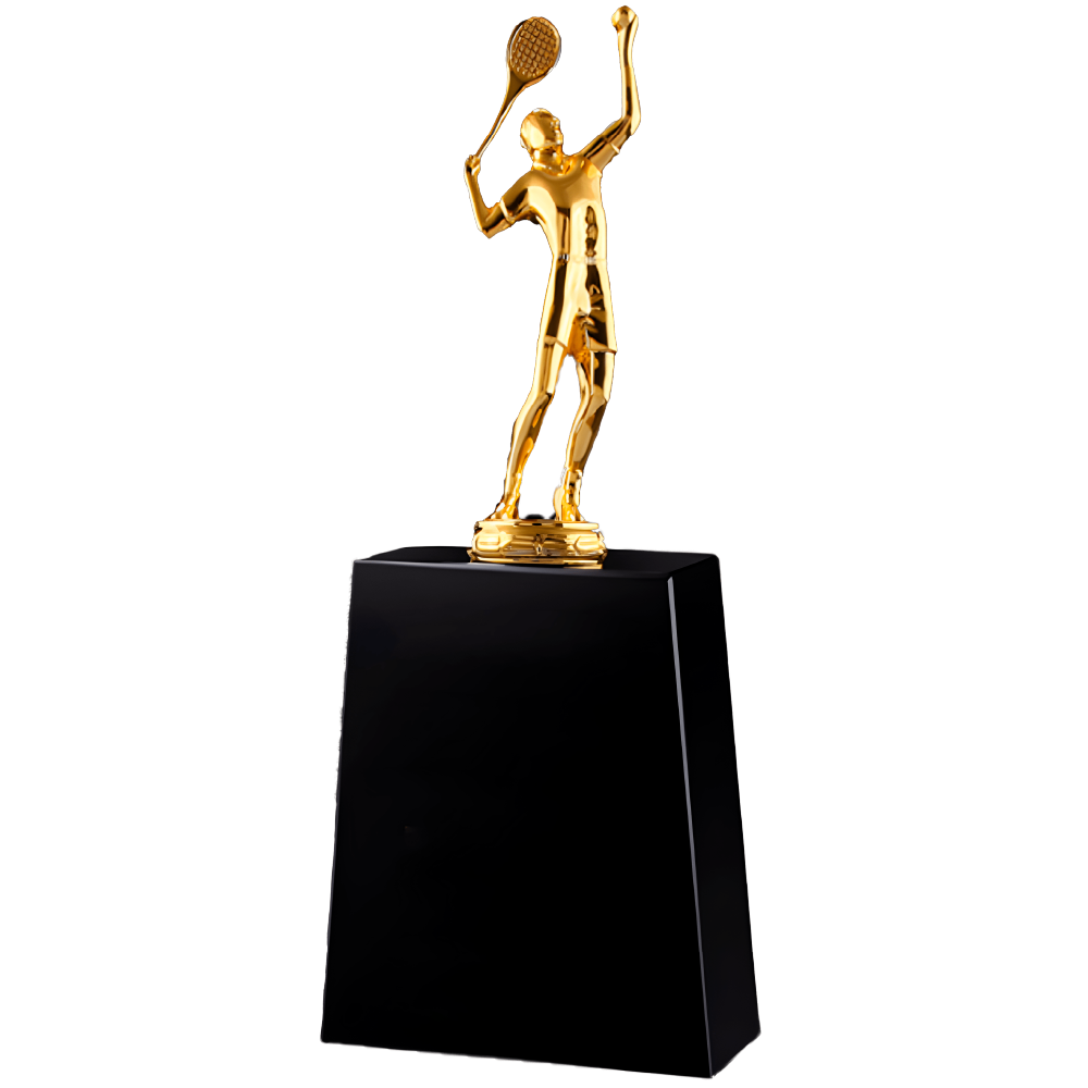 Golden man tennis trophies awards - Trophies-awards