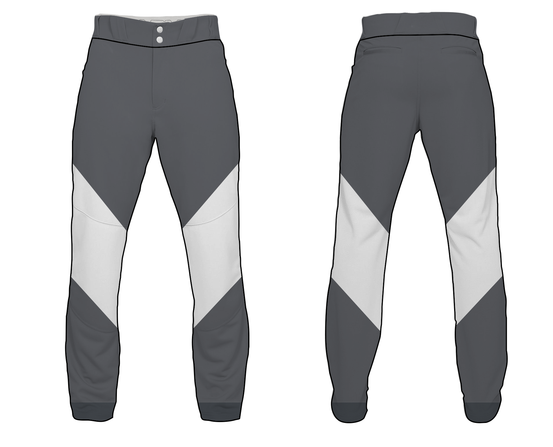 Custom moisture wicking adult youth unisex baseball pants - Baseball-pants