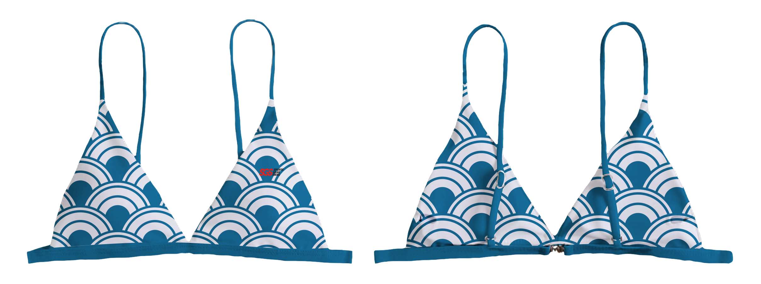 Custom two-piece bikini medium cut curved splash - Swimming-tops