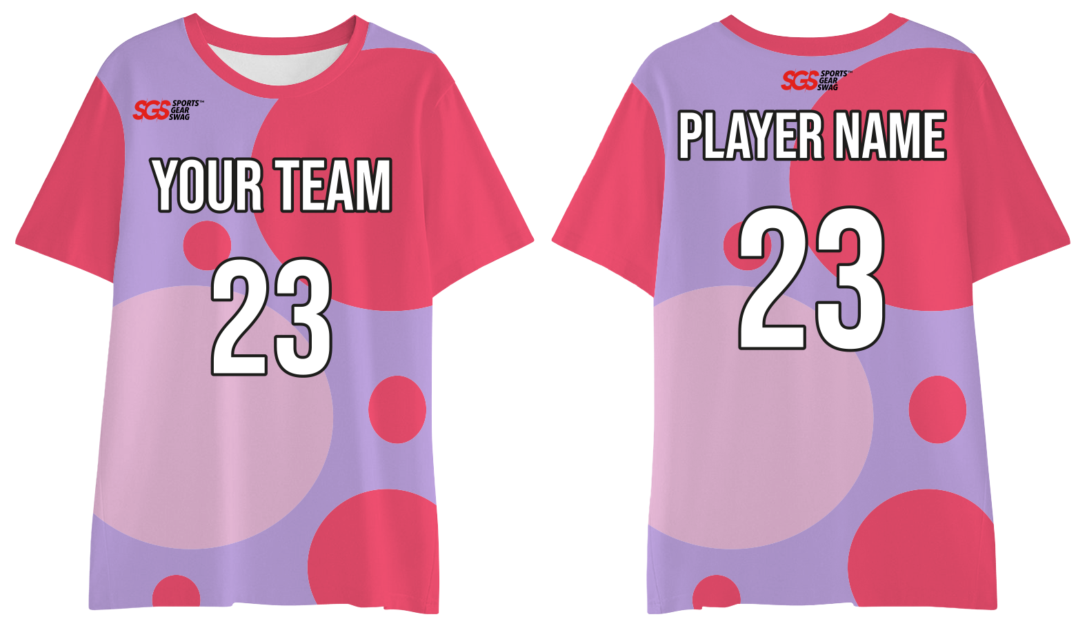 Custom moisture-wicking  dotted adult youth unisex shirt - Jersey
