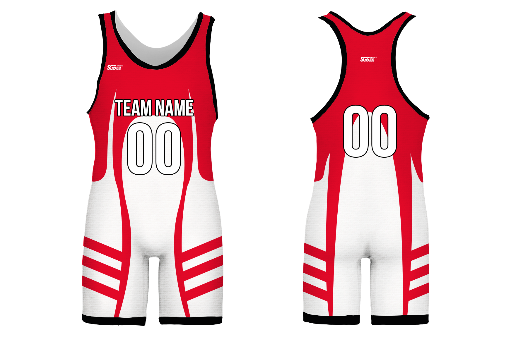 Custom redline rampage adult youth unisex wrestling singlet - Wrestling-singlets