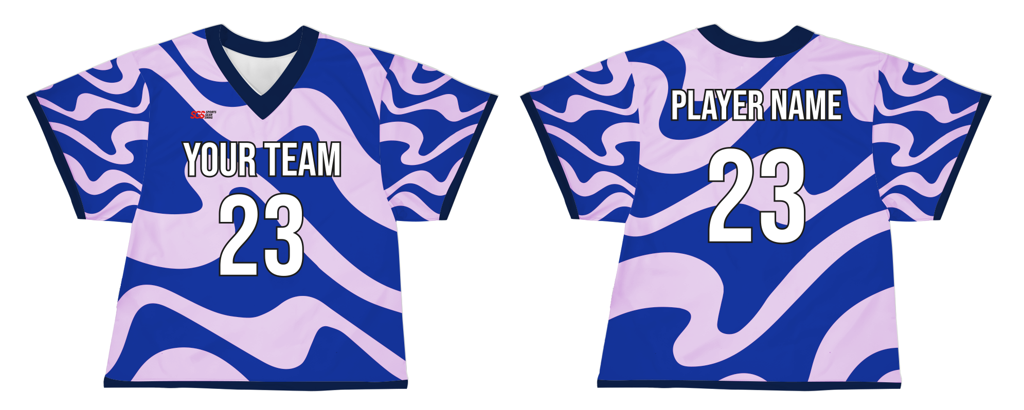 Custom Layered Abstract Adult Youth Unisex Lacrosse Jerseys - Reversible Uniform - JERSEY