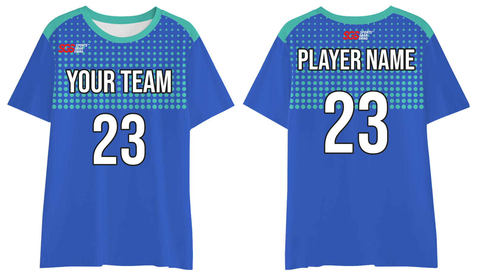 Custom moisture-wicking section dots adult youth unisex shirt - Jersey