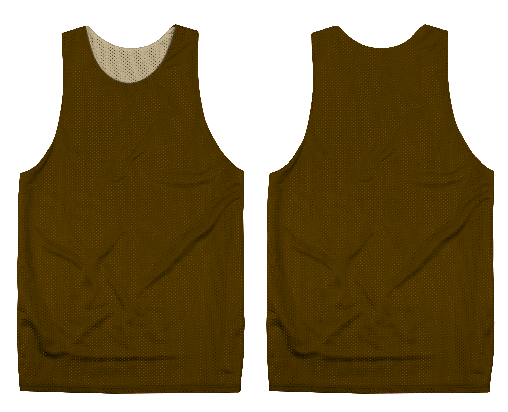 Custom brown adult youth unisex pinnies - Pinnies