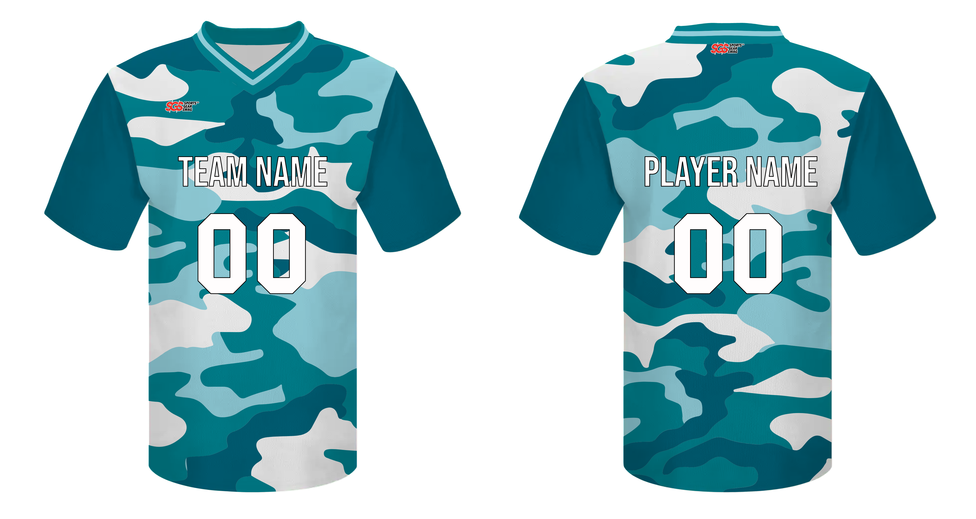 Custom elegant camo design adult youth unisex football long jersey - Jersey