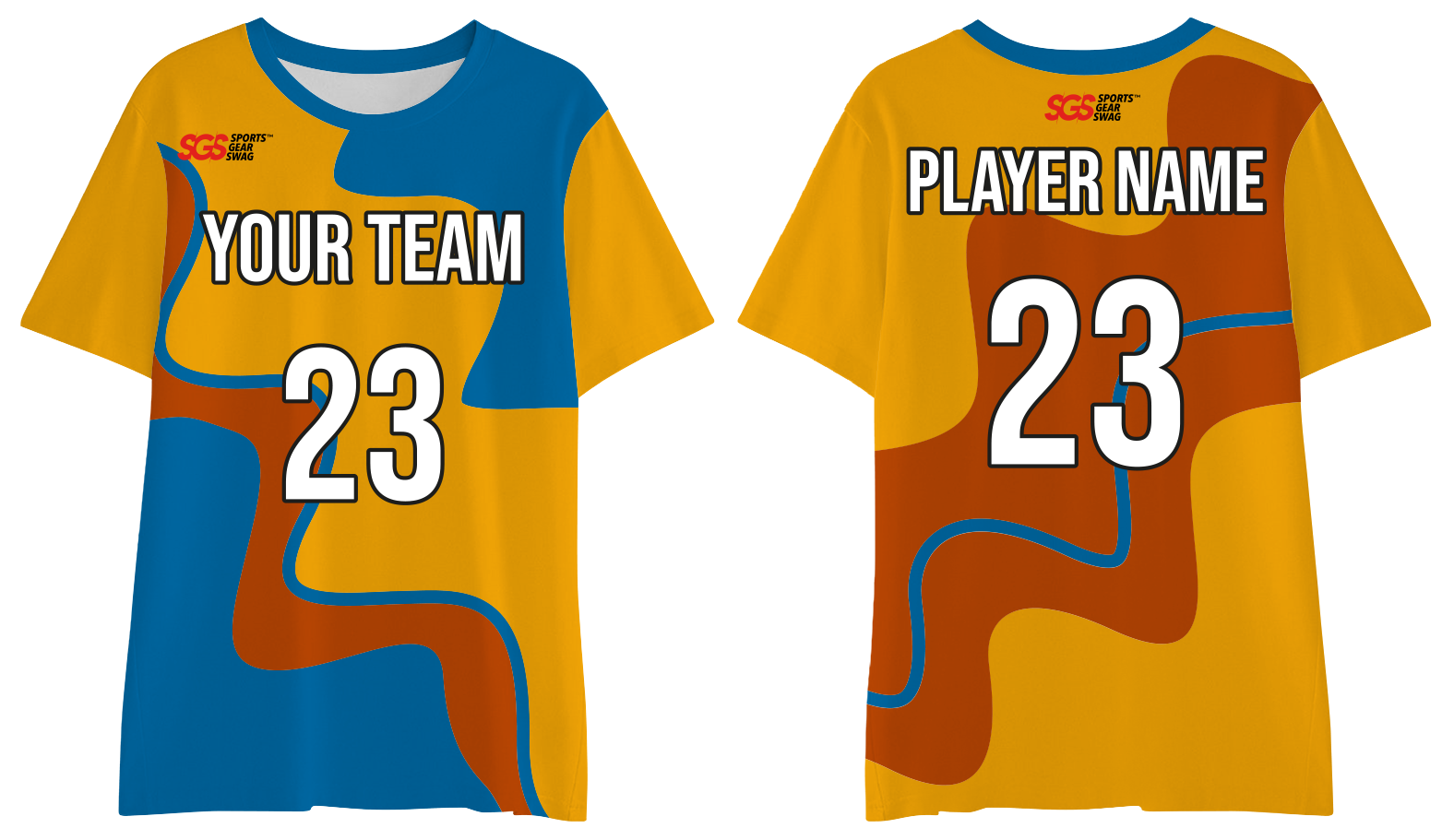Custom classic moisture-wicking swirl adult youth unisex shirt - Jersey