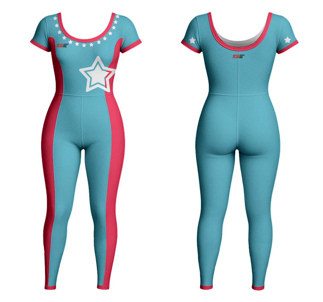 Custom women short  sleeve unitards dance uniform nova spark - Dance-bodysuits