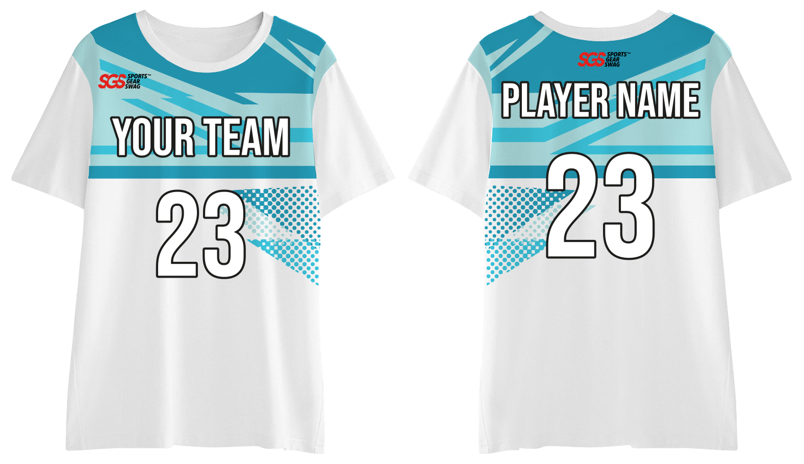 Custom moisture-wicking bottom plain adult youth unisex shirt - Jersey