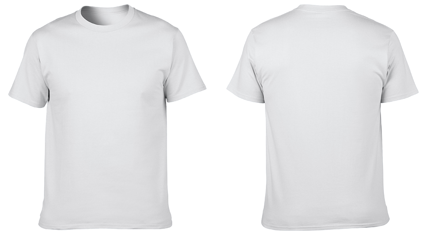 Custom cotton short sleeve shirts adult youth unisex pure white - Cotton-shirt