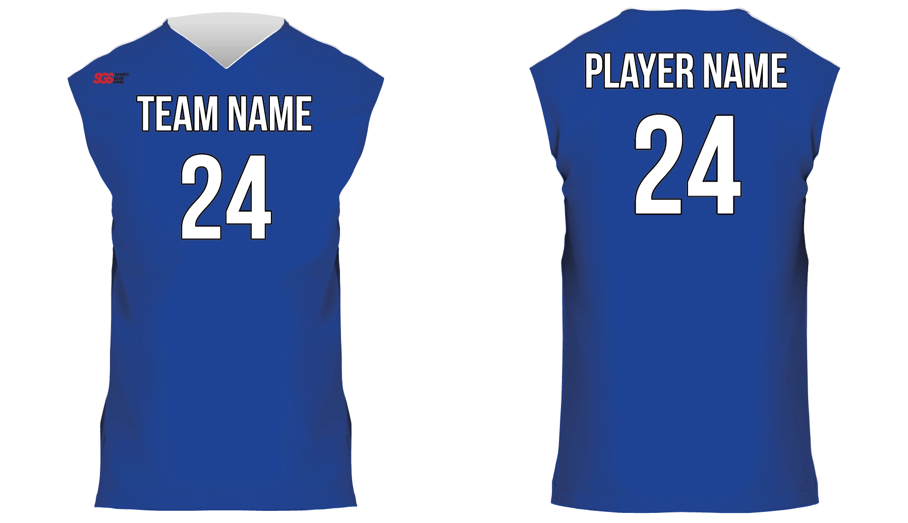 Custom Men Sleeveless Scrubs Top Sky Line - SCRUB-TOPS