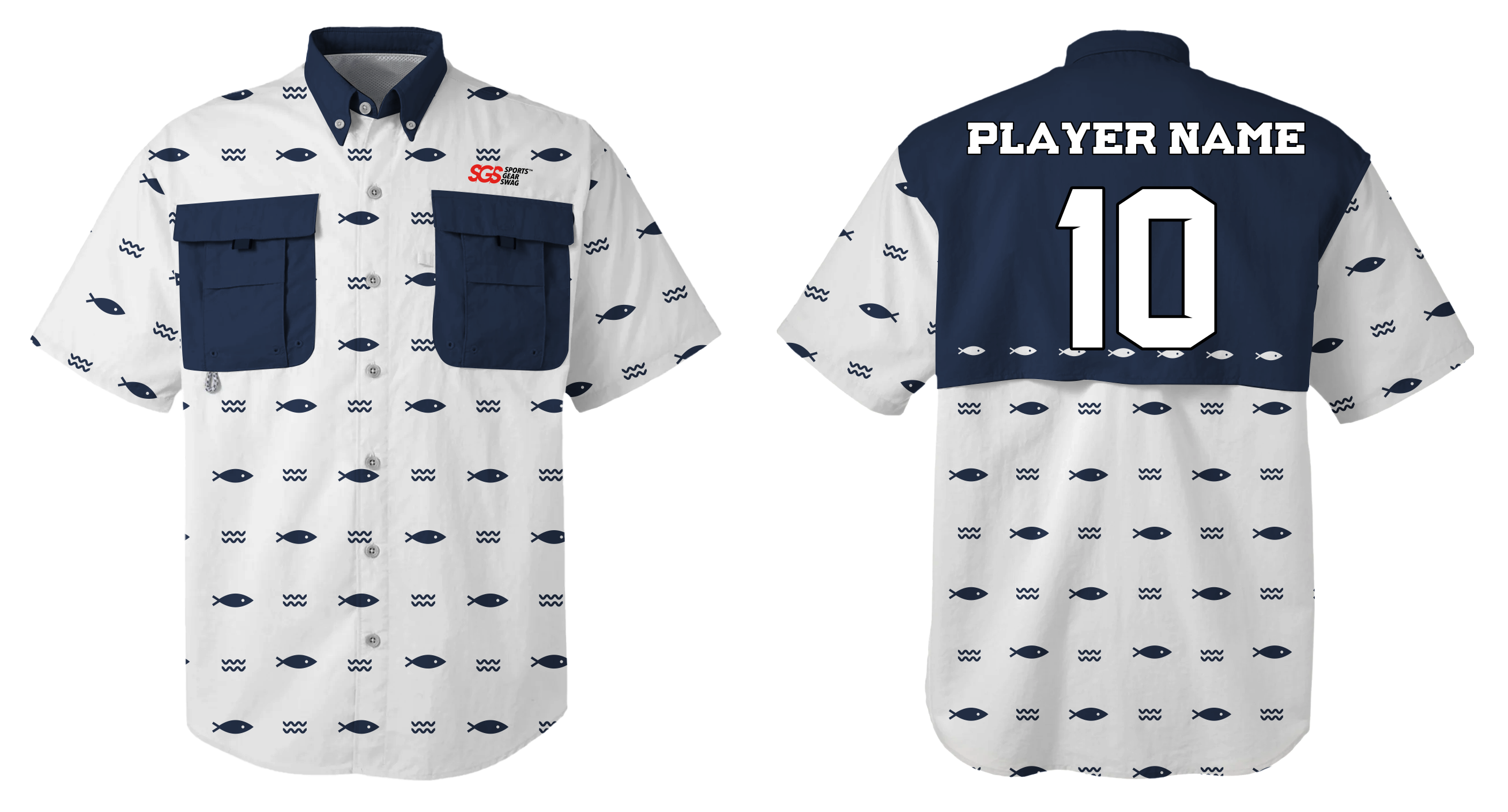 Custom fishing shirt adult youth unisex aqua art - Jersey