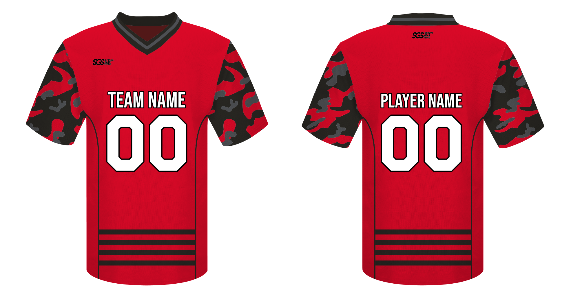Custom prime camo design adult youth unisex football long jersey - Jersey