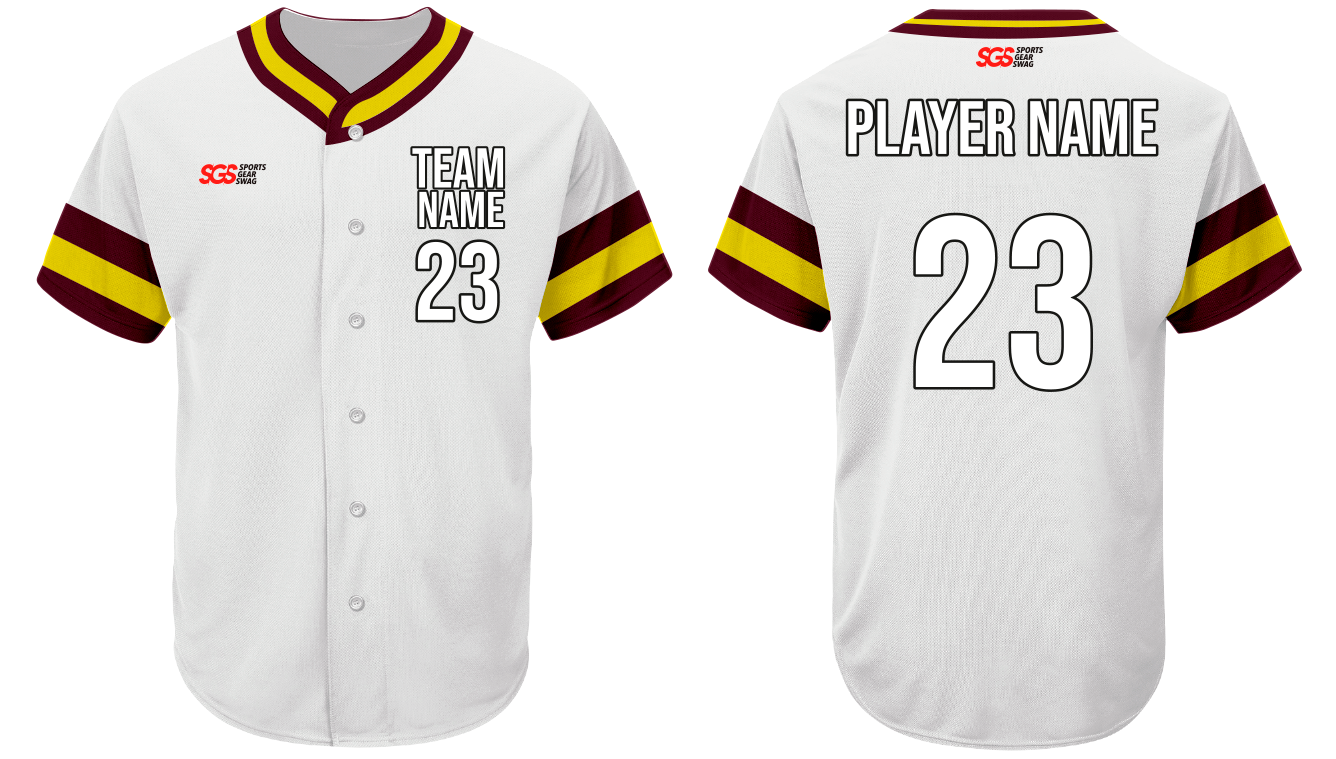 Custom soft fit adult youth unisex full buttons softball jersey - Jersey