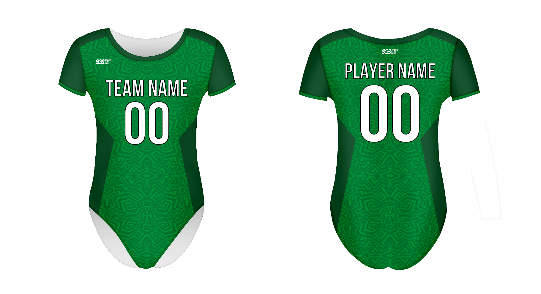 Custom women short sleeve one piece dance uniform abstract envy - Dance-jerseys
