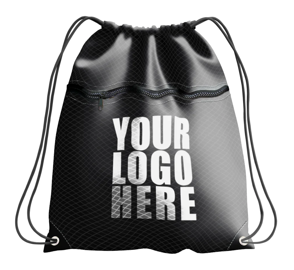 Drawstring bag with zipper shadowcore - Drawstring-bag