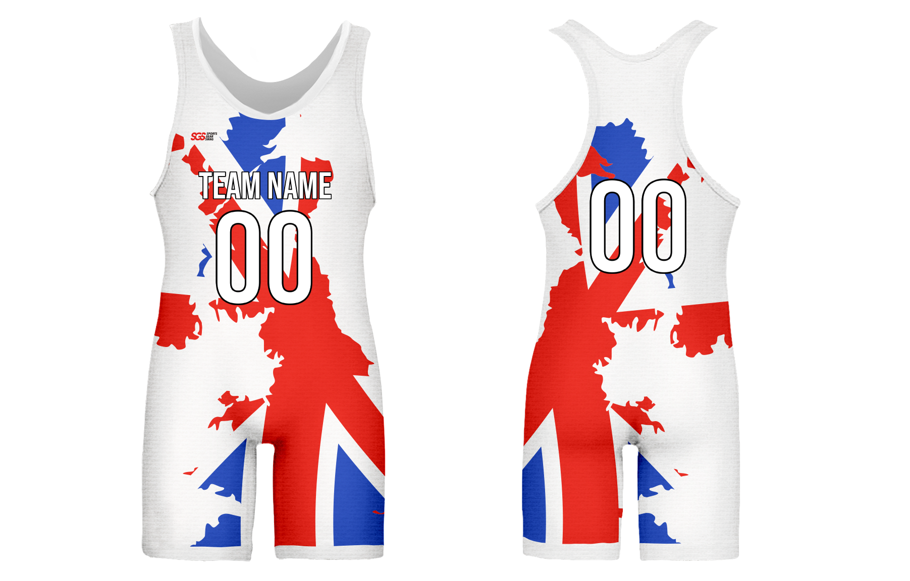 Custom adult youth unisex powerlifting suits british fury - Powerlifting-singlets