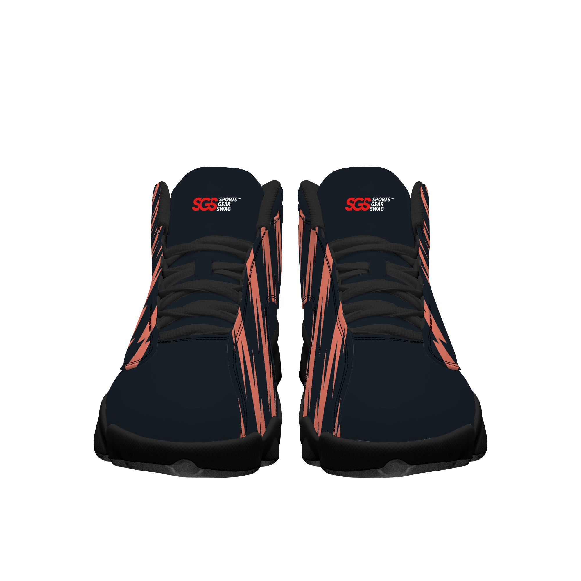 Custom basketball shoes black titan slam - Basketball-shoes