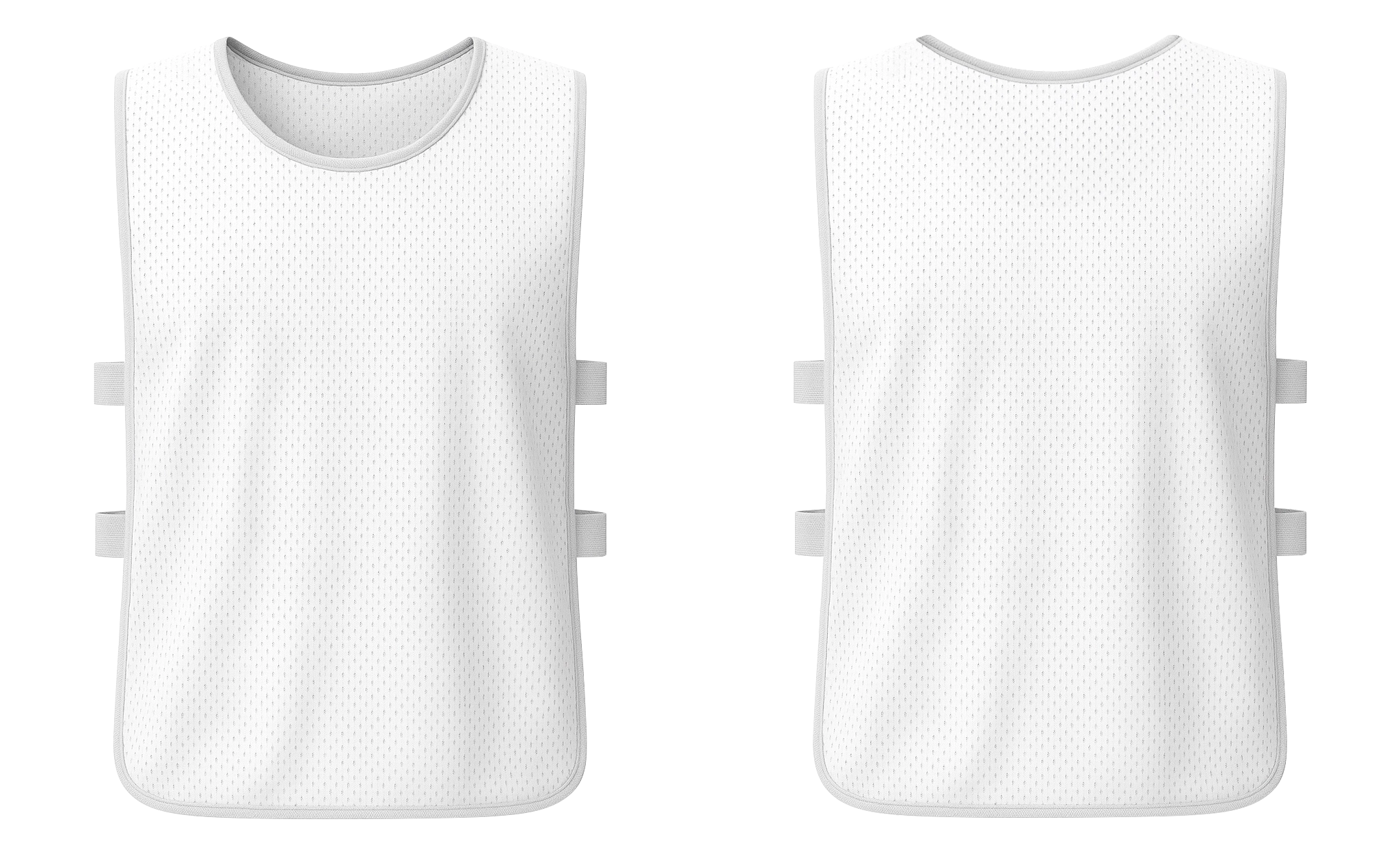 Training vest adult youth unisex white - Training-vests