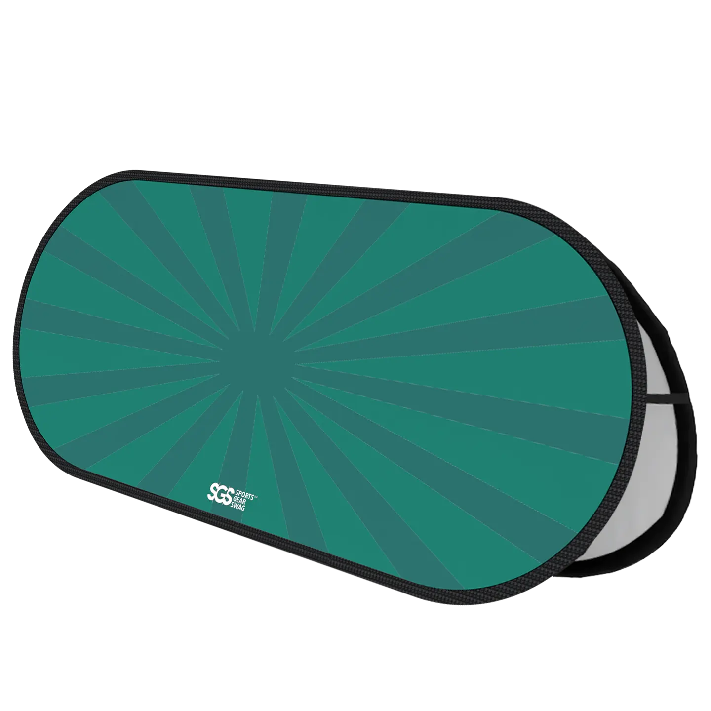 Custom popup banner green sunburst horizontal - Popup-banners
