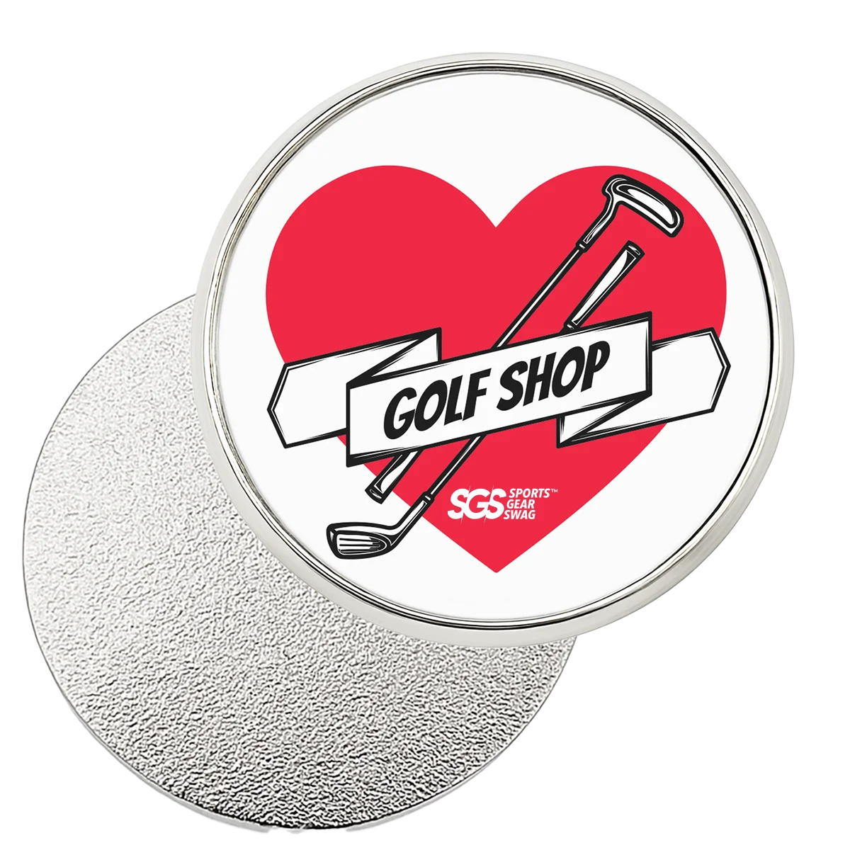 Custom golf ball marker set heart - Golf-ball-marker-sets